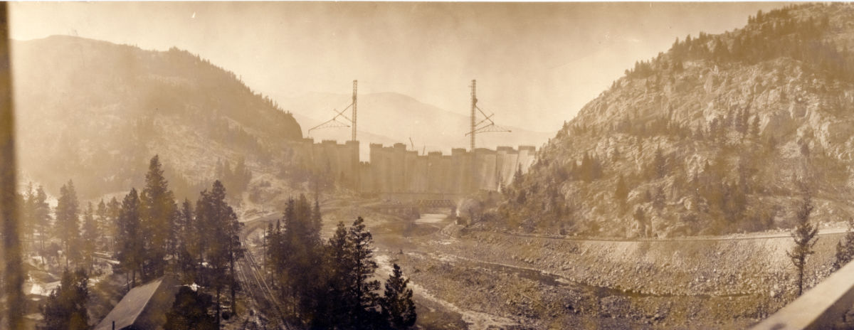 Gibson Dam Under Construction